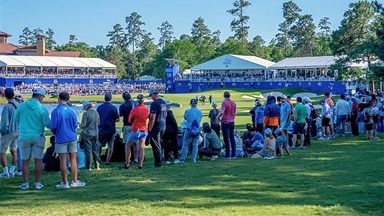 Crowd at The Chevron Championship golf tournament