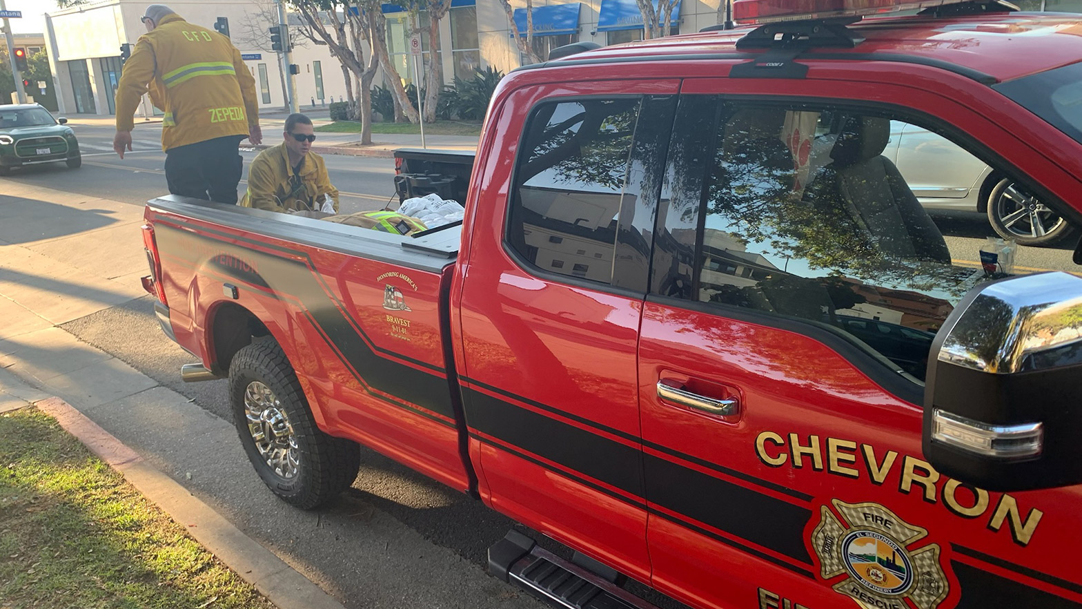 The Chevron Fire Department provided logistical support, meals and hydration to frontline firefighters during the January 2025 wildfires in Los Angeles County.